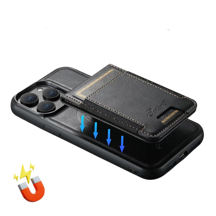 Stornfield | Shockproof PU Leather Phone Case with Card Holder for iPhone