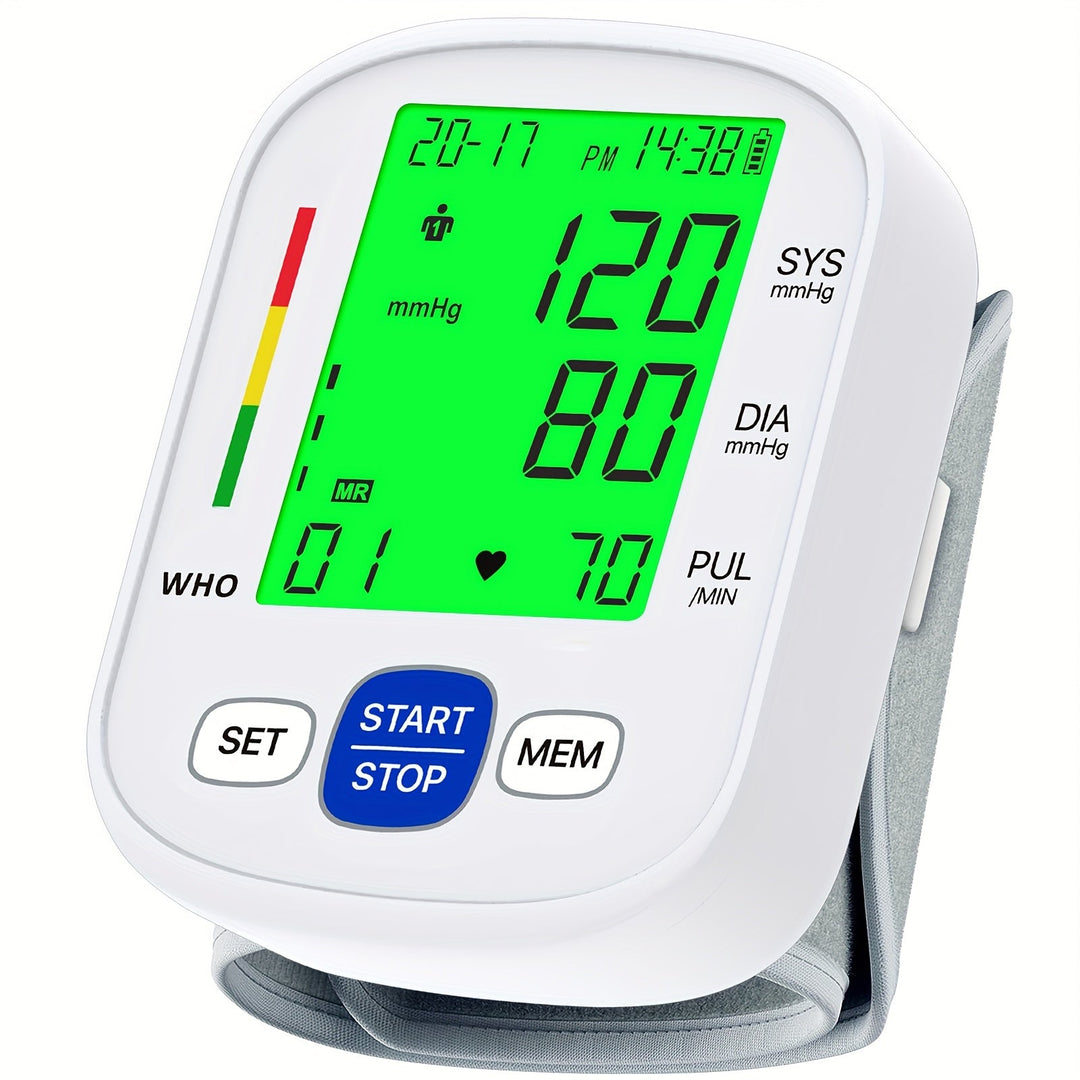 Wrist blood pressure monitor with illuminated display | Stornfield