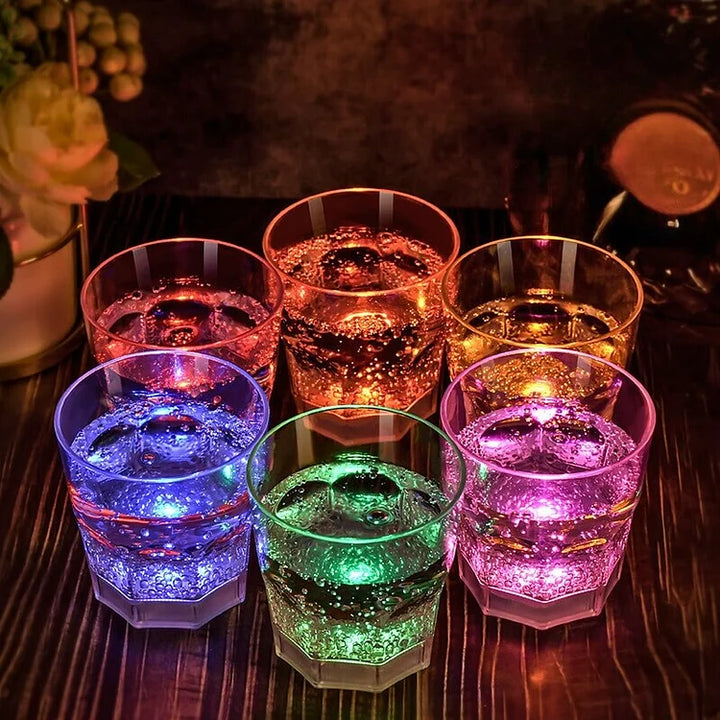 GlowSip - LED Light-Up Wine Glass Set (6 pieces) Stornfield
