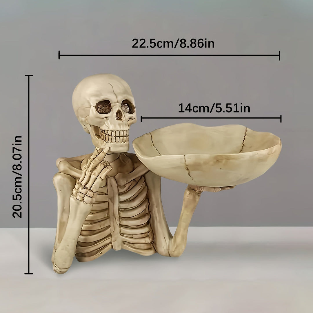 GhoulBowl Skull Bowl – Resin Halloween Candy Bowl and Gothic Decoration | Stornfield