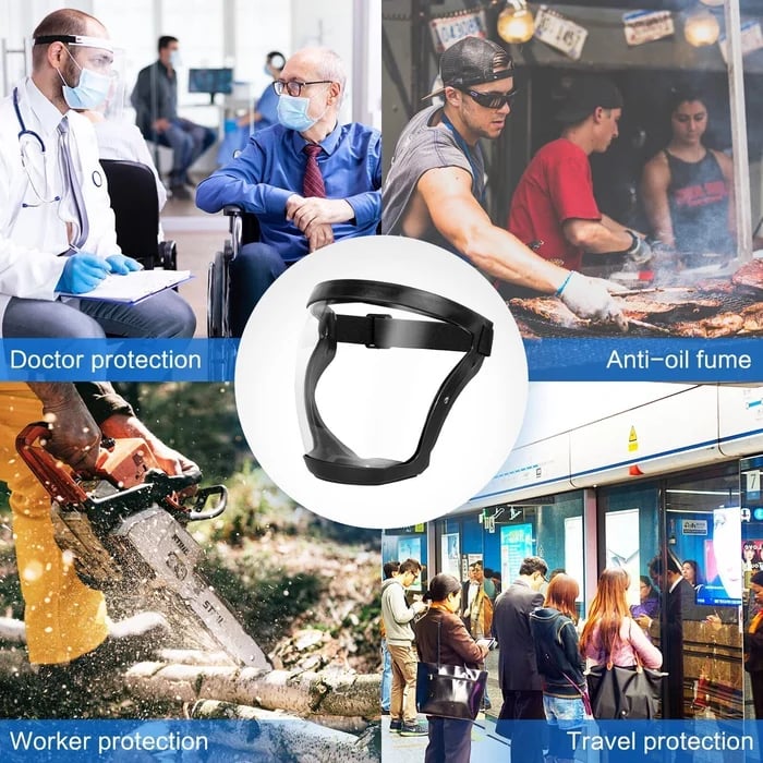Stornfield | Full Face Protection Large Transparent Face Shield