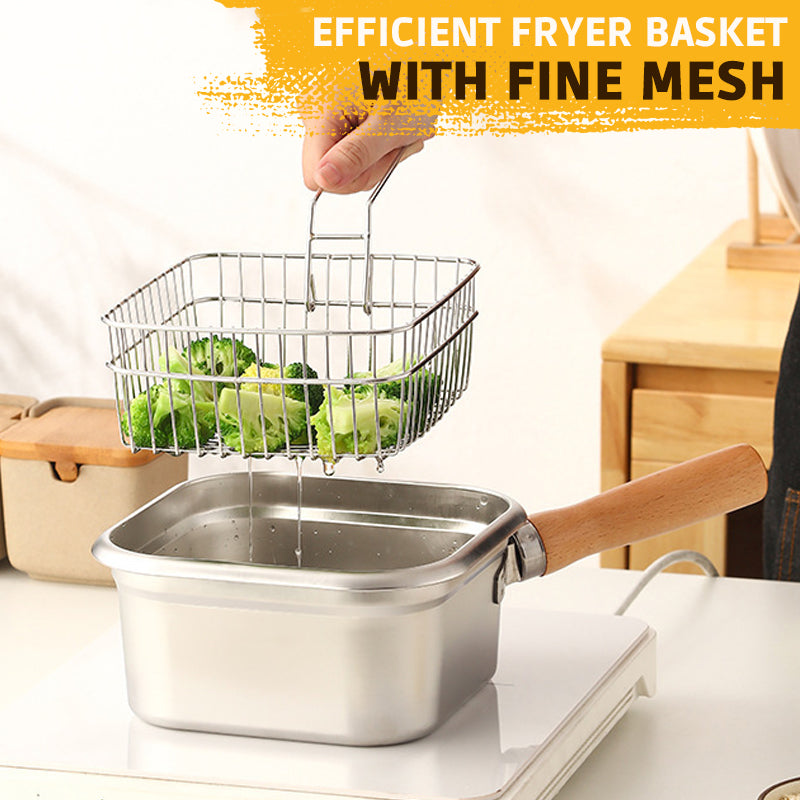 CrispEase Stainless Steel Deep Fryer — Enjoy crispy, healthy meals everywhere at any time completely stress-free! | Stornfield