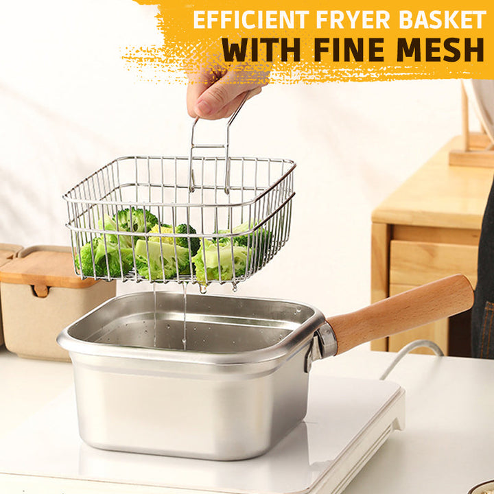 CrispEase Stainless Steel Deep Fryer — Enjoy crispy, healthy meals everywhere at any time completely stress-free! | Stornfield
