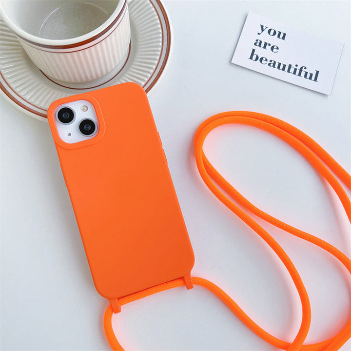 Stornfield | Solid Silicone Lanyard Case for iPhone