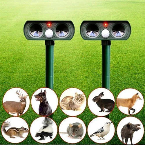 Stornfield | Répulsif à ultrasons solaire avec capteur infrarouge étanche répulsif pour animaux