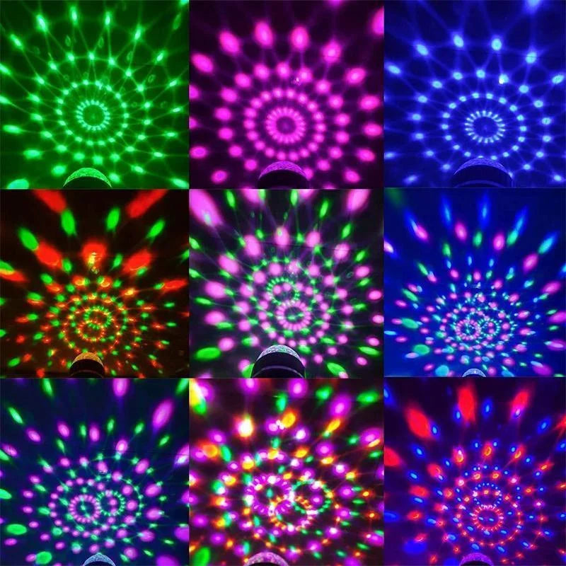 DiscoSpin LED Party Lamp – Rotating RGB Ambient Lighting 3W | Stornfield