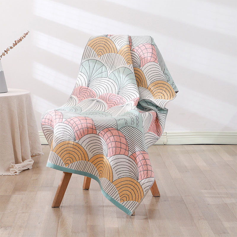 Shell Print Jacquard Cotton Bath Towel 70x140cm | Stornfield