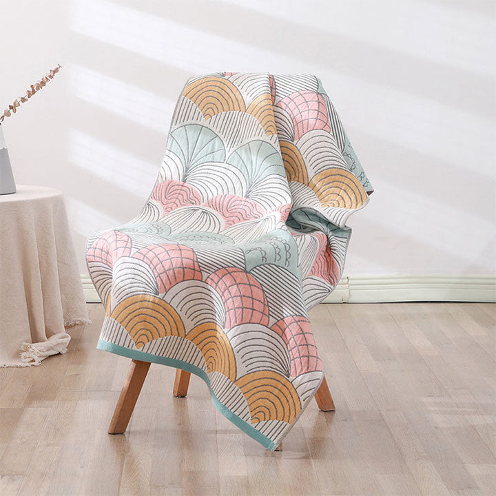 Shell Print Jacquard Cotton Bath Towel 70x140cm | Stornfield