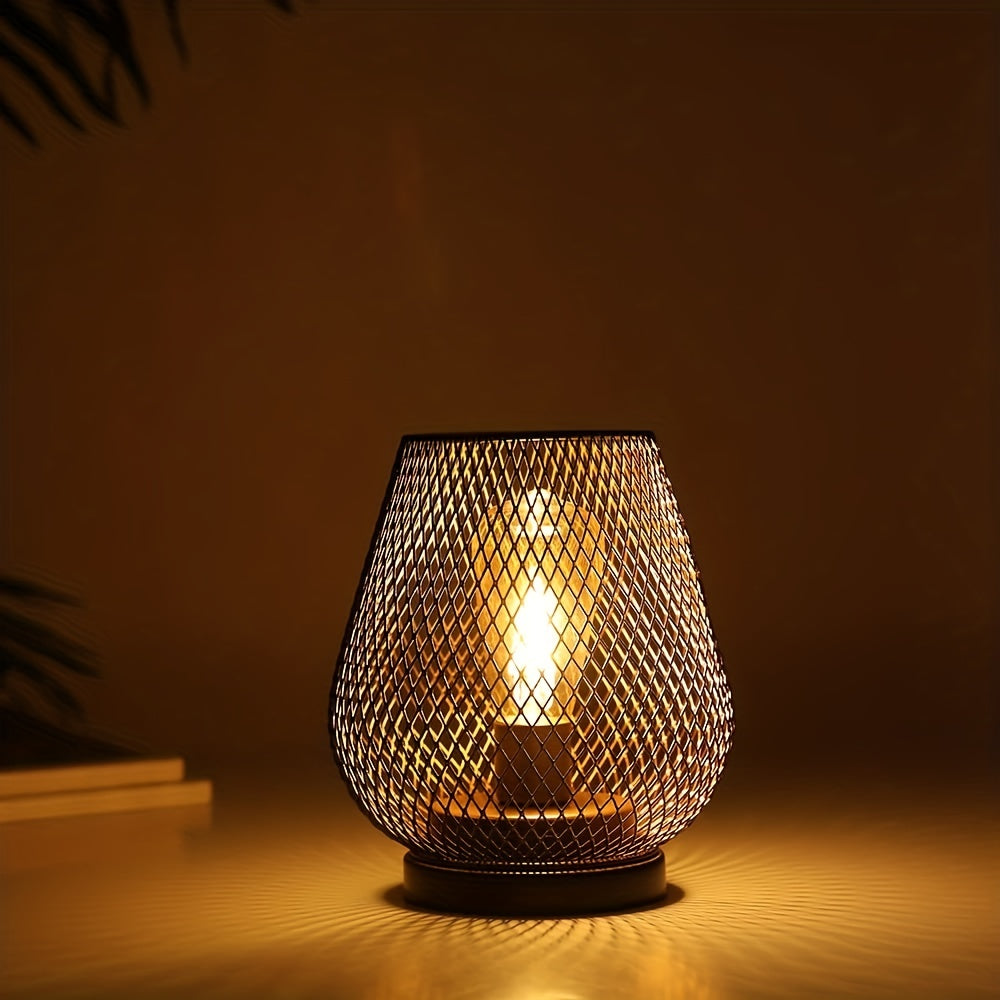 Stornfield | RusticMesh Table Lamp Set - Industrial Style & Atmospheric Lighting