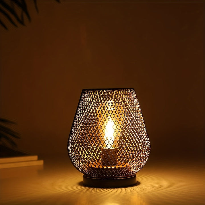 Stornfield | RusticMesh Table Lamp Set - Industrial Style & Atmospheric Lighting