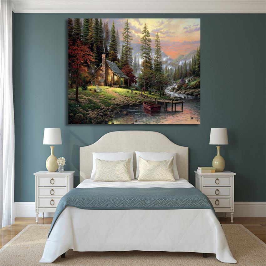 The Cabin By the Lake - Van-Go Paint-By-Number Kit | Stornfield