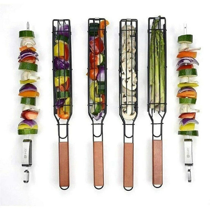 Camping Barbecue BBQ Grilling Basket Outdoor Portable Nonstick Grill | Stornfield
