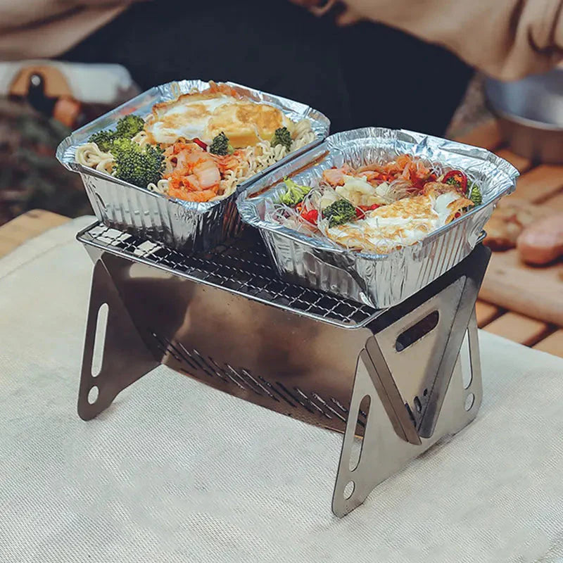 Camping Barbecue Grill Portable Folding Stainless Picnic BBQ Rack | Stornfield