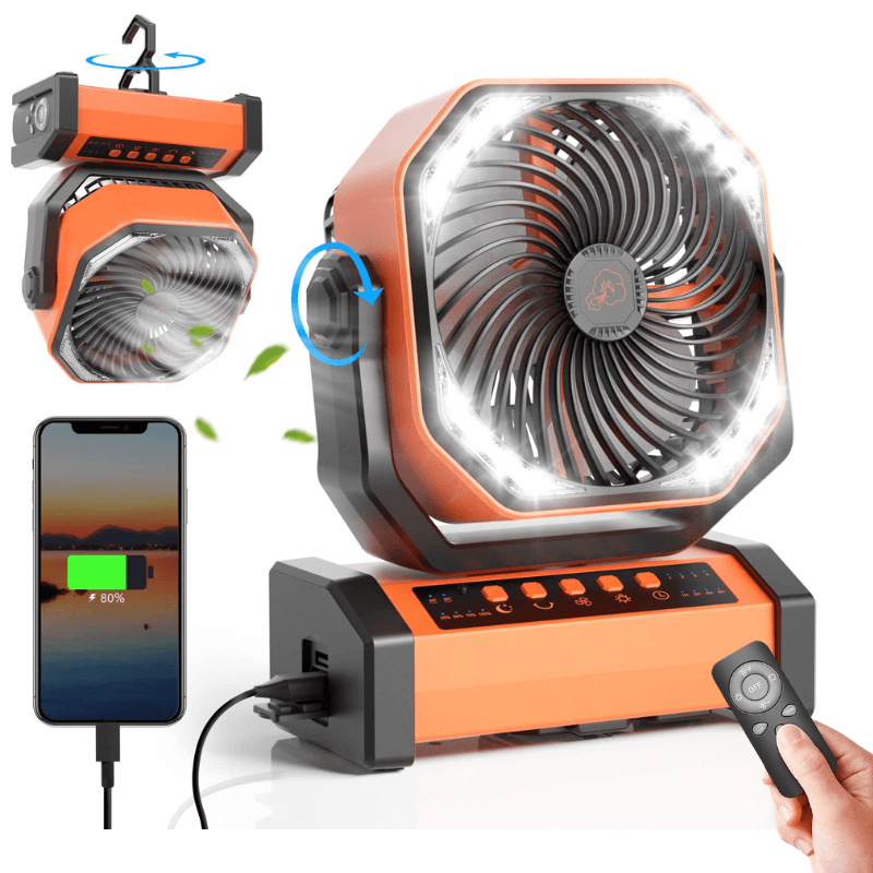 3 In 1 Cordless Camping Fan | Stornfield