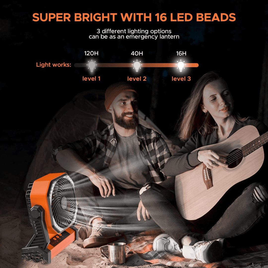 3 In 1 Cordless Camping Fan | Stornfield