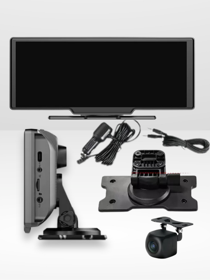 Stornfield | Wireless CarPlay Screen with Built-in 4K Dashcam & Optional Rear Camera – 10.26" IPS Display