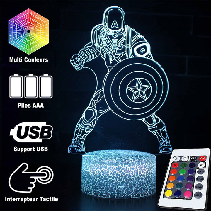 Stornfield | Marvel Captain America Battle 3D Lamp