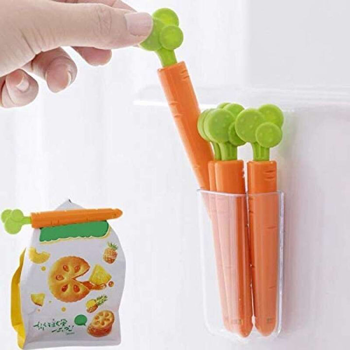 5PCS Food Sealing Clip Carrot Shape Stornfield