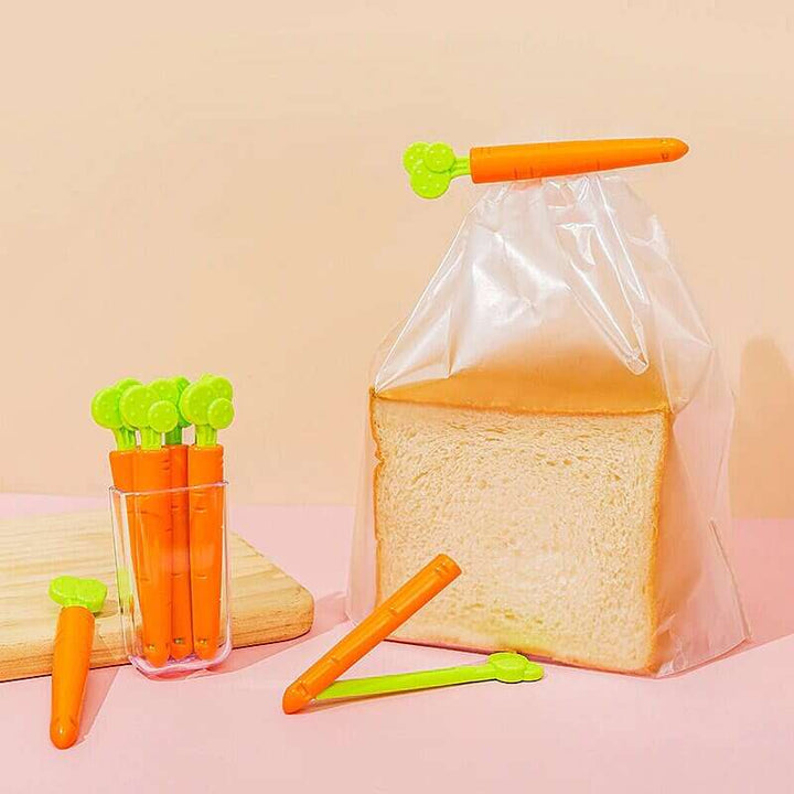 5PCS Food Sealing Clip Carrot Shape Stornfield