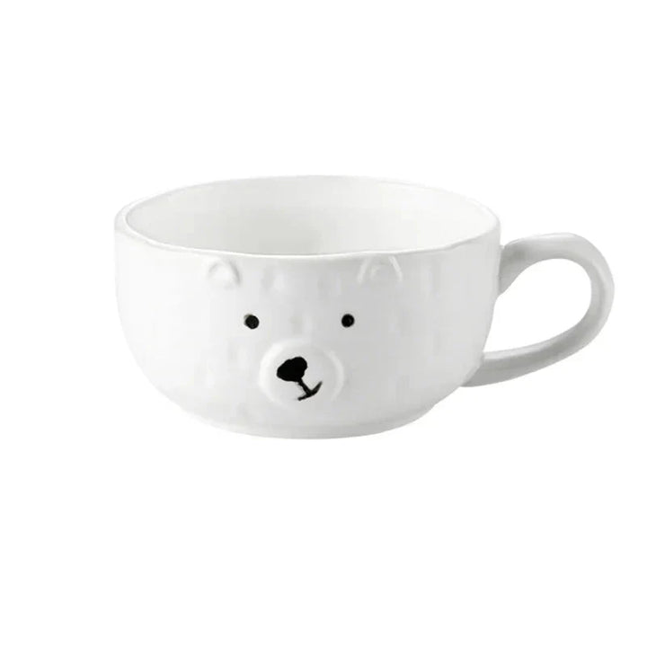 Cartoon Polar Bear Ceramic Plate and Bowl Set Eco-Friendly | Stornfield