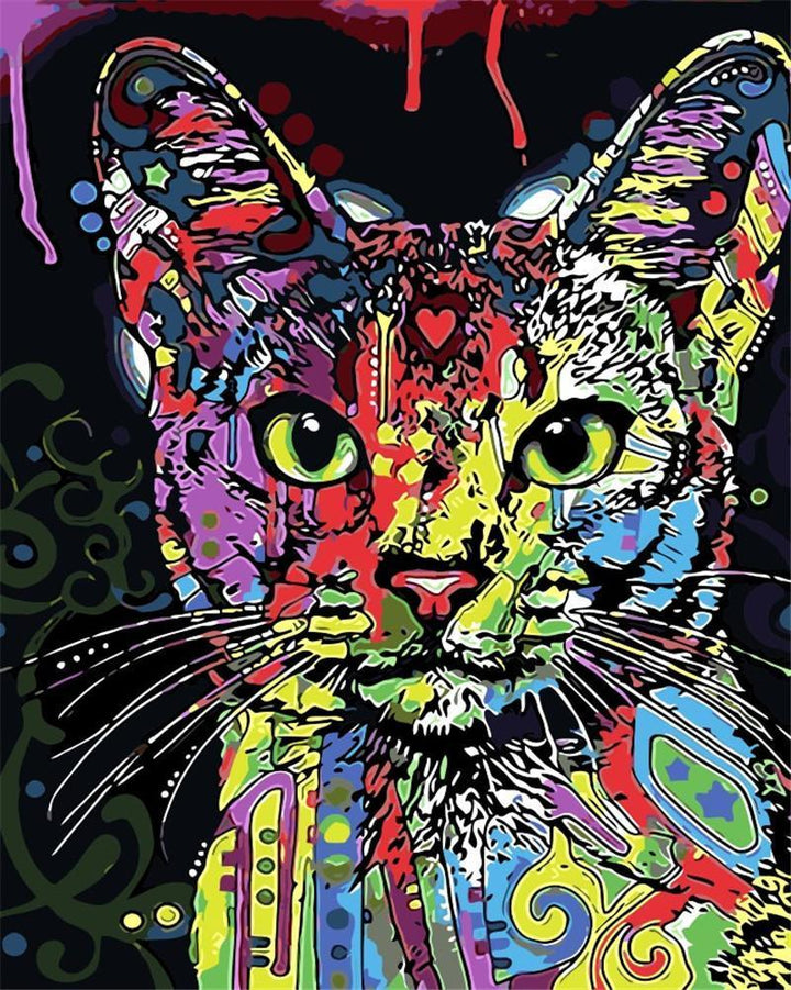 Color Splash Cat - Van-Go Paint by Number Kit | Stornfield