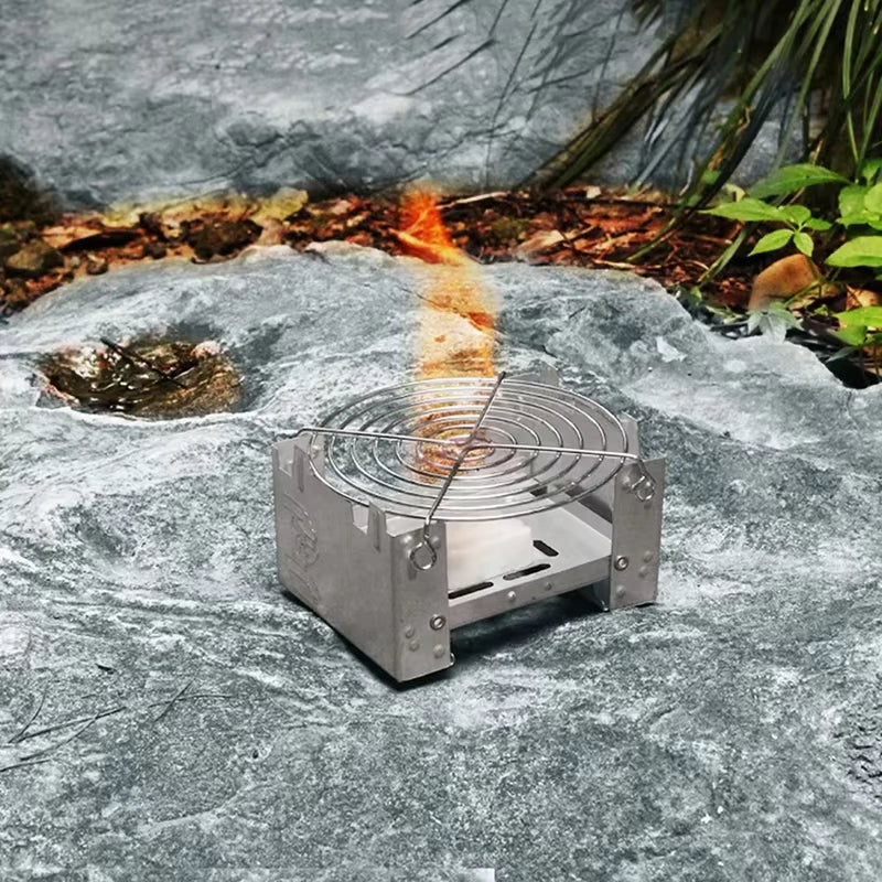 Ultra-Lightweight Folding Ironwood Pocket Size Burner | Stornfield