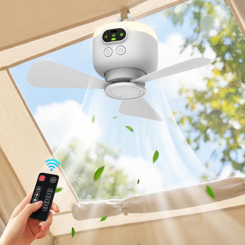 Rechargeable Ceiling Fan with LED Lights | Stornfield