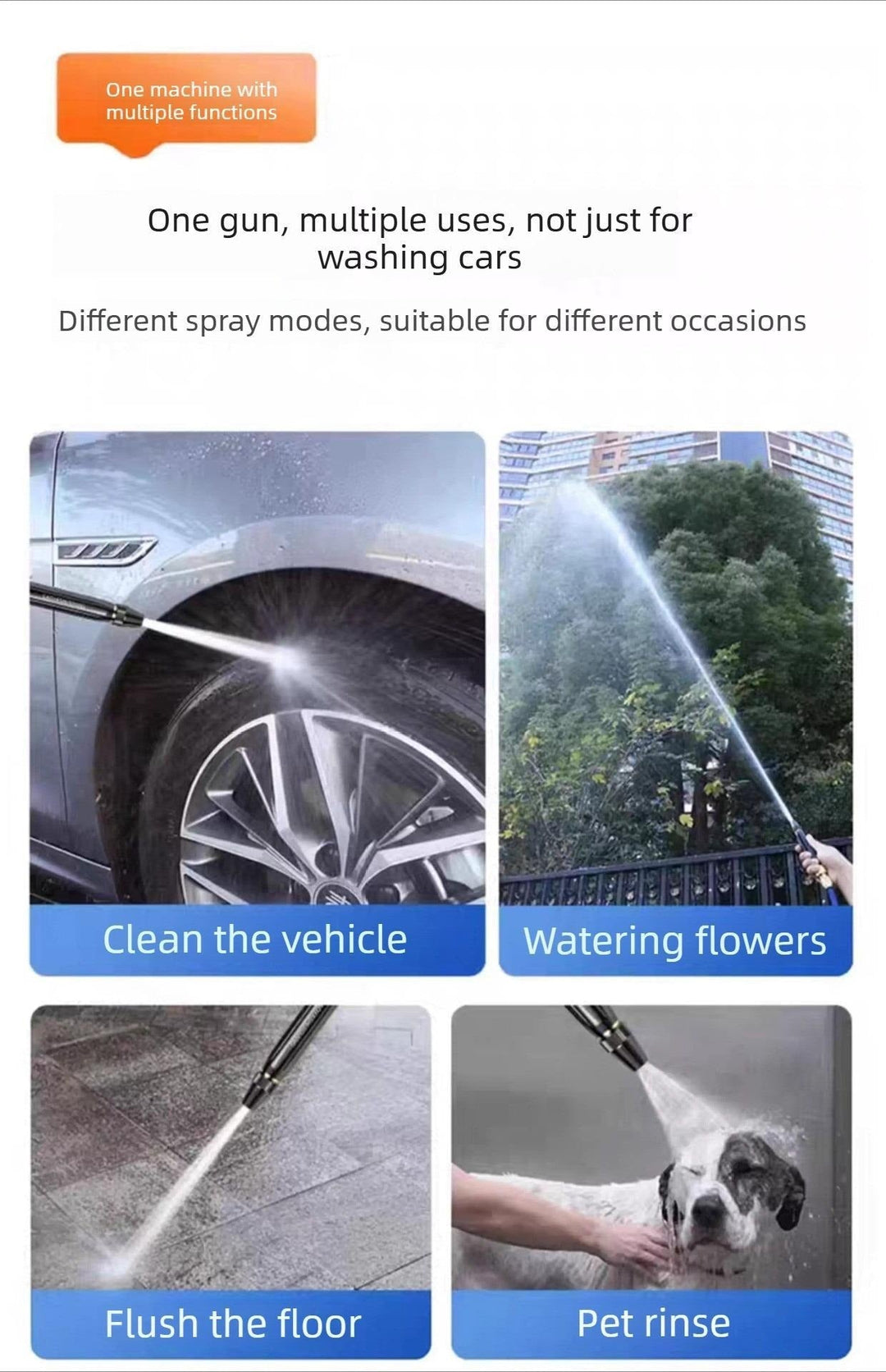 Garden Hose Power Nozzle — End dirt and shine in seconds like a pro! | Stornfield