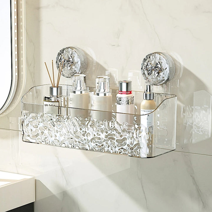 Practical wall shelf | Drill-free storage in the bathroom | Stornfield