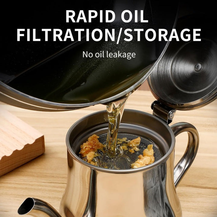 Stornfield Stainless Steel Oil Strainer Pot