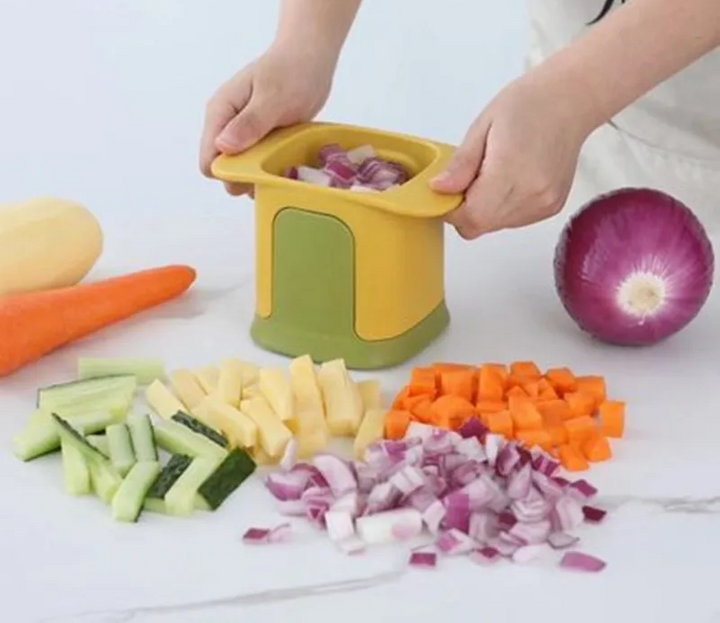 ChopMaster – Multifunctional Vegetable Cutter & French Fry Cutter with Hand Pressure Mechanism | Stornfield