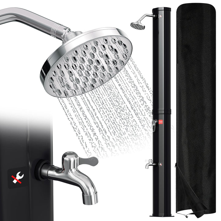 Solar shower 35L garden shower incl. protective cover | Stornfield