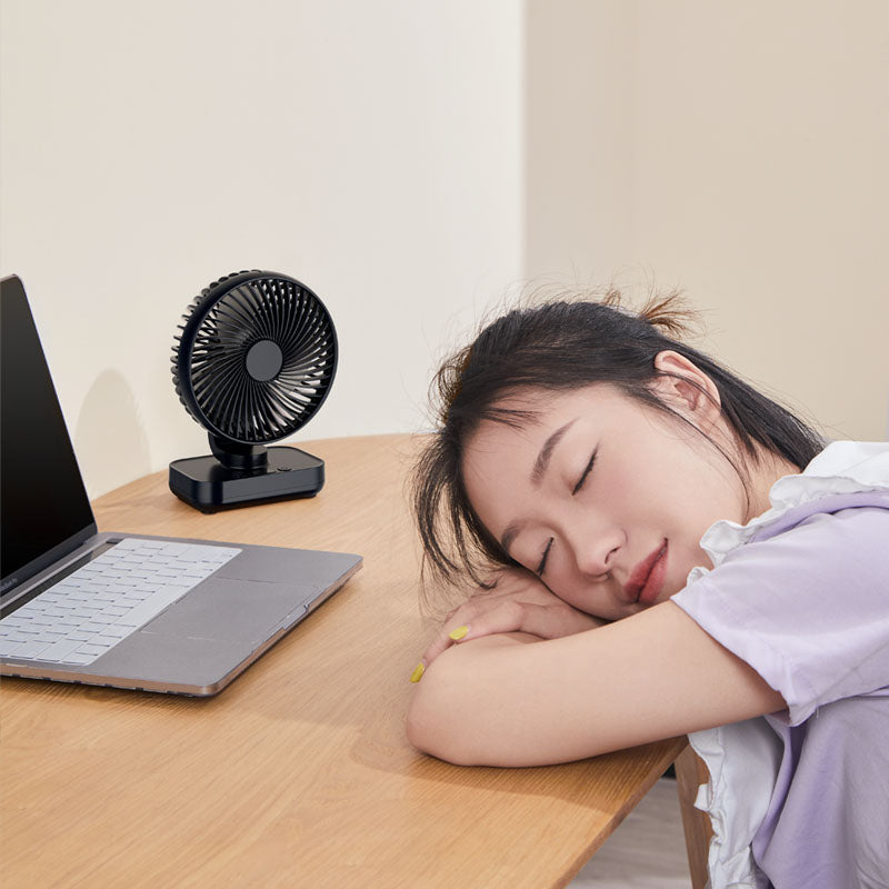 Portable Rechargeable USB Desk Fan with 4 Speeds | Stornfield