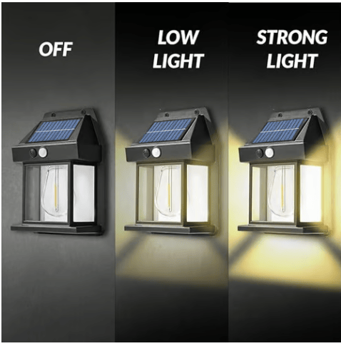 Solar wall light with motion detector | Stornfield