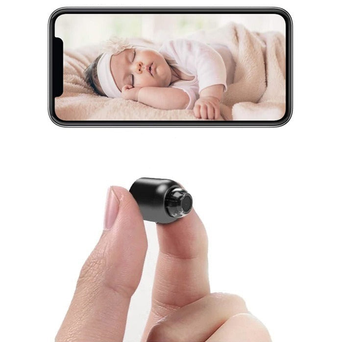 Stornfield | Petite caméra de surveillance WiFi Caméra de sécurité IP à vision nocturne