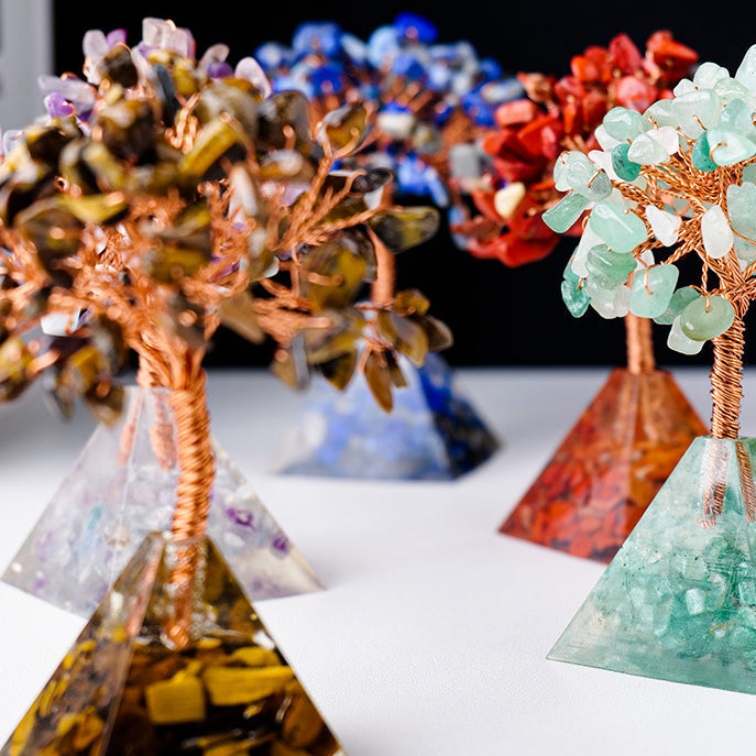 Stornfield | Base en gravier de pierre naturelle en pyramide pour arbre Feng Shui