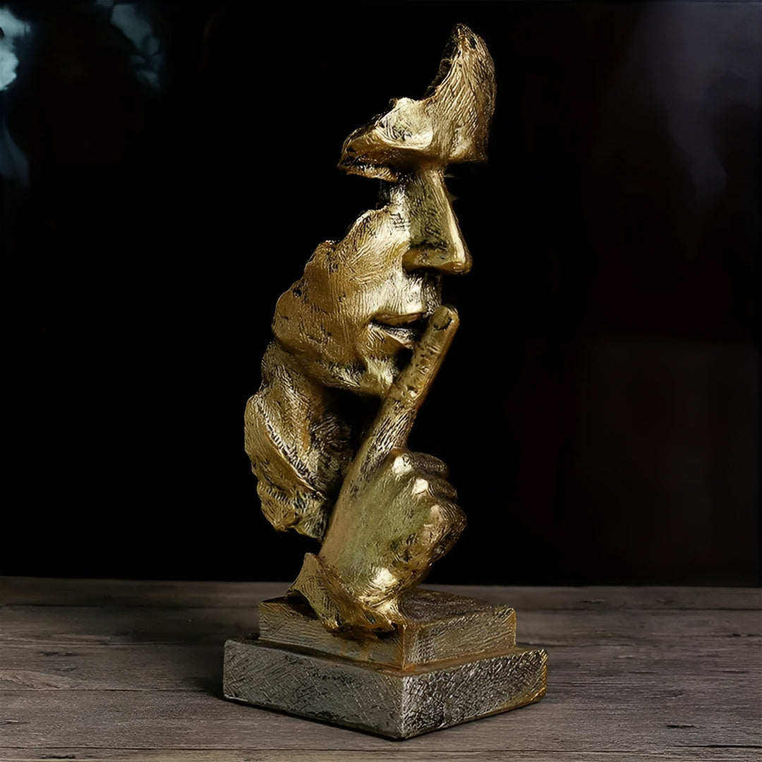 Abstract Thinker Sculpture – Modern Deco Figure made of Resin | Perfect for Living Room & Office | Stornfield