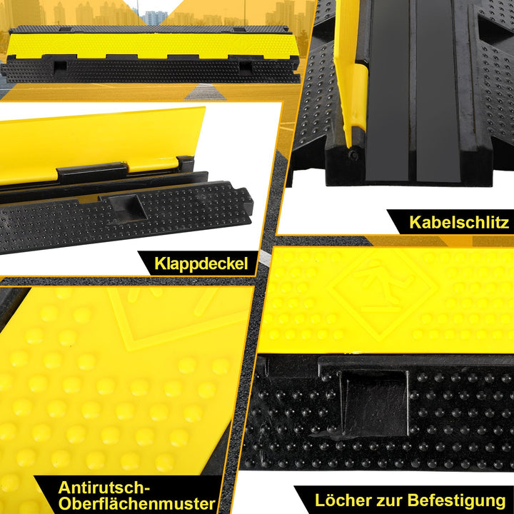 Cable bridge rubber cable protection mat 3 pieces | Stornfield