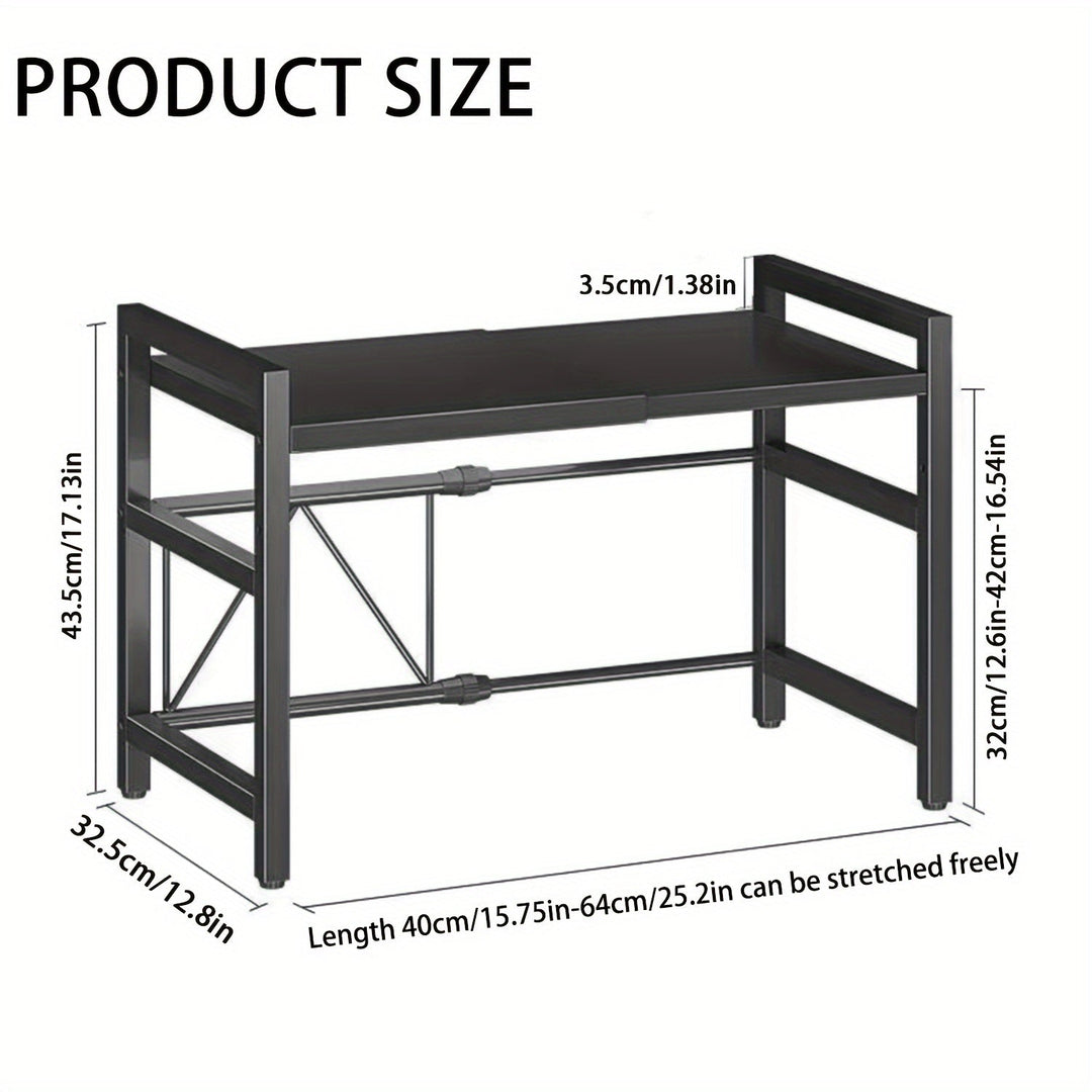 Expandable Microwave Shelf 2 Levels | Stornfield