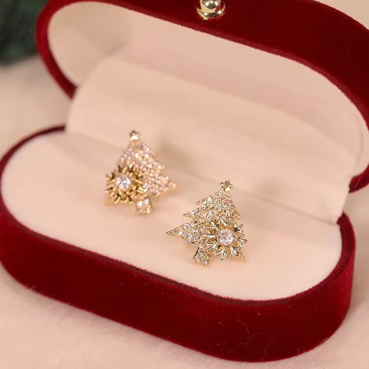 Rotating Christmas Tree Earrings | Stornfield