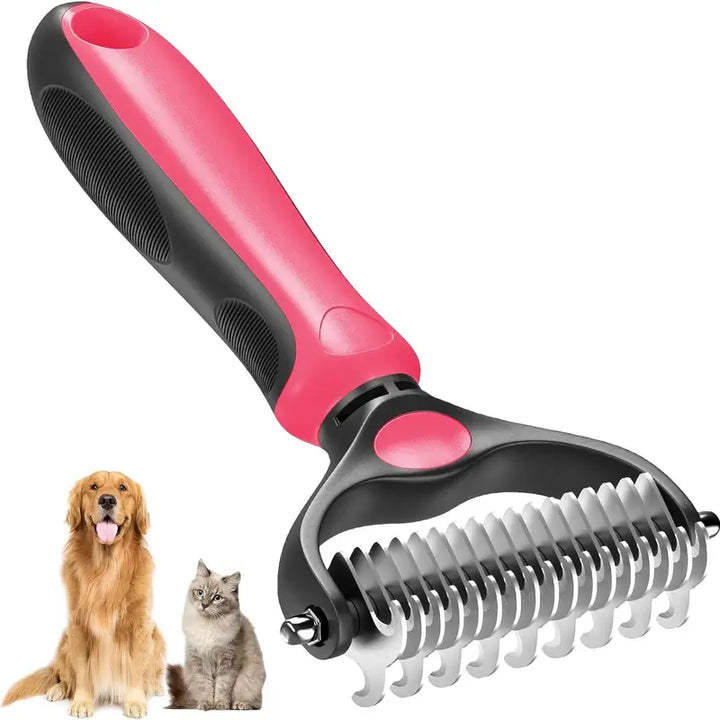 Double-sided pet grooming brush - End the hair chaos and enjoy quiet, cozy cuddle hours | Stornfield