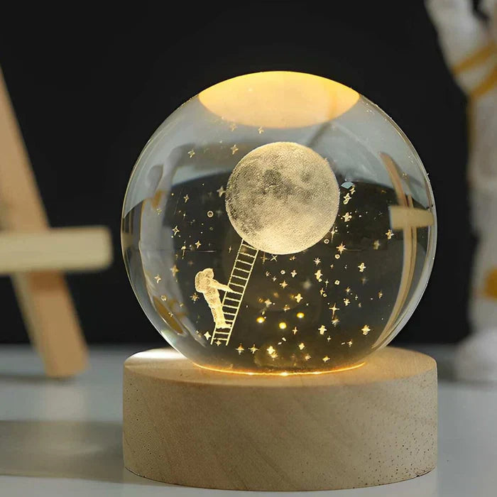 3D Crystal Galaxy Sphere | Stornfield