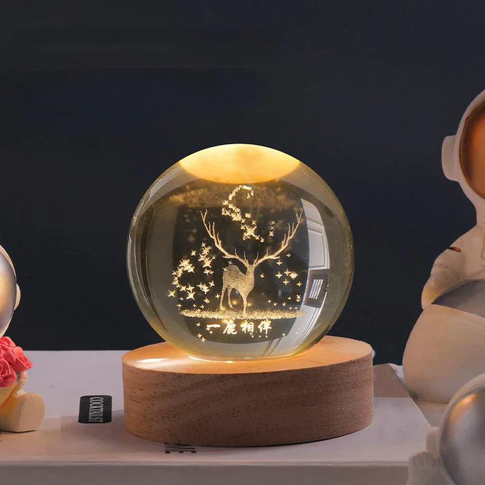 3D Crystal Galaxy Sphere | Stornfield