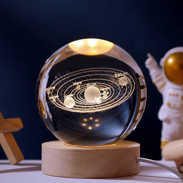 3D Crystal Galaxy Sphere | Stornfield