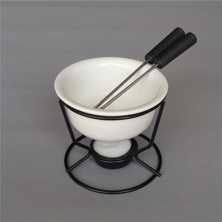 Ceramic Chocolate Fondue Pot Chocolate And Cheese Warmer | Stornfield