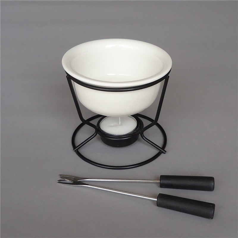 Ceramic Chocolate Fondue Pot Chocolate And Cheese Warmer | Stornfield