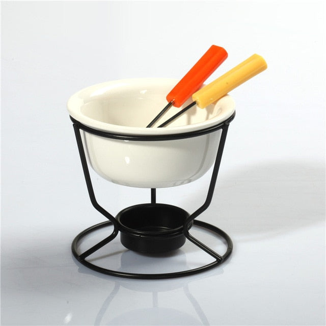 Ceramic Chocolate Fondue Pot Chocolate And Cheese Warmer | Stornfield
