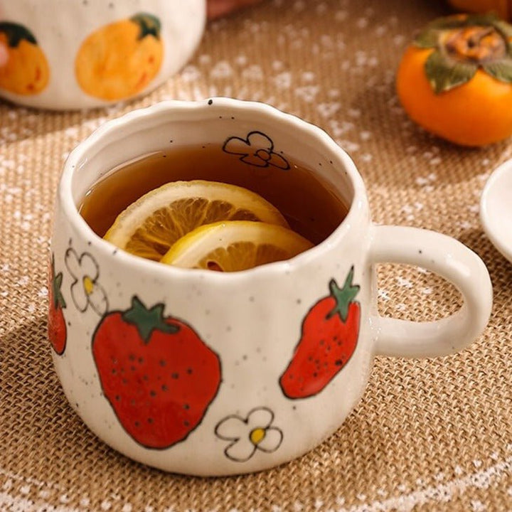 Ceramic Coffee Mug with Playful Fruit Design | Stornfield