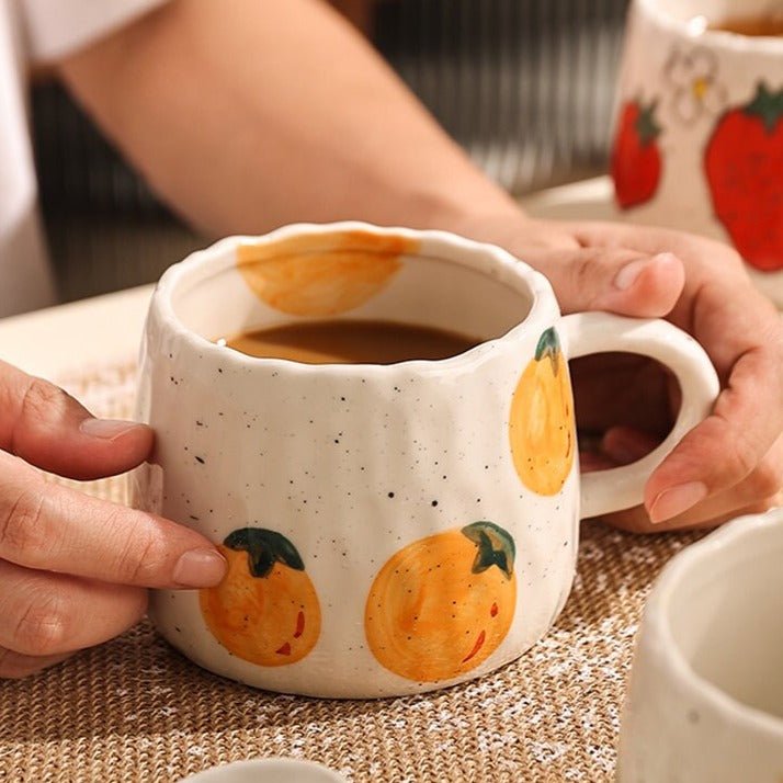 Ceramic Coffee Mug with Playful Fruit Design | Stornfield