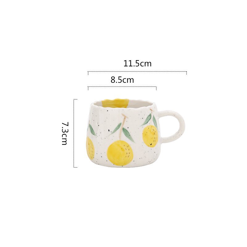 Ceramic Coffee Mug with Playful Fruit Design | Stornfield